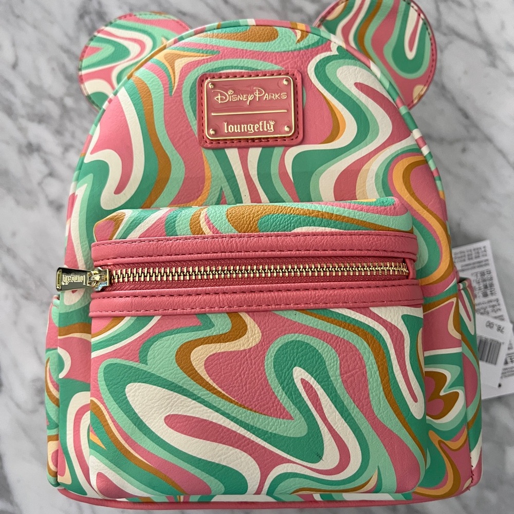 Disney Parks Mini Exclusive Swirl Mickey Backpack